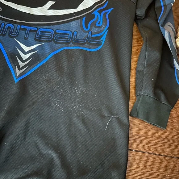 Black and Blue Paintball Jersey - Picture 2 of 2